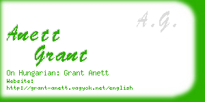 anett grant business card